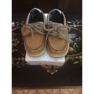 Sperry’s Baby Boy Dark Tan/Navy Boat Shoe
